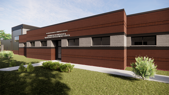 exterior view of Advanced Technology and Workforce Development Center