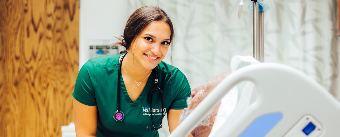 smiling female nurse