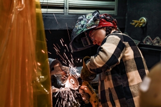 Welding Student