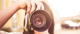 Female with camera