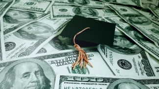 Money and graduation cap